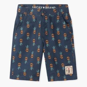 Lucky brand boy's skull print swim trunk